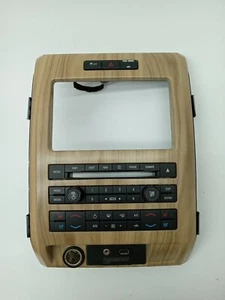 2011-2012 Ford F150 Radio Face Climate Control Panel BL3T-18A802-DD Wood Grain - Picture 1 of 12
