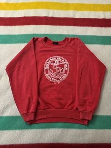 Equipo de Vela Abercrombie & Fitch Vintage Años 80 Cuello Redondo Acanalado Cuadrado Mediano M Rojo - Imagen 1 de 17