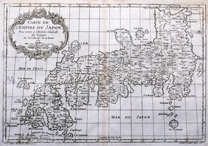 Antique map, Bellin, Carte De L'Empire Du Japon - Picture 1 of 1