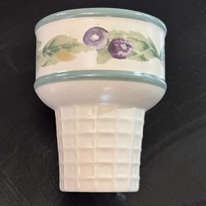 PFALTZGRAFF Jamberry Ice Cream Cone Bowls 4-Piece Set Mint Condition Dessert - Picture 1 of 12