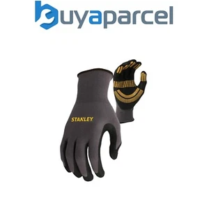 Stanley Razor Thread Gloves Nitrile Palm Extreme Grip Washable Breathable Medium - Picture 1 of 4