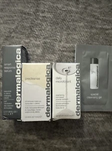 4 Pcs Lot Dermalogica - Brightening Powder, Precleanse, Serum & Cleansing Gel - Picture 1 of 5