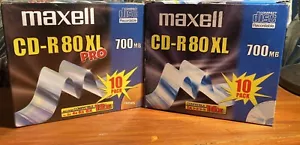 10 x CD-R80 XL Pro 700 Mo et 10 x CD-R 80 XL 700 Mo neufs scellés - Photo 1/6