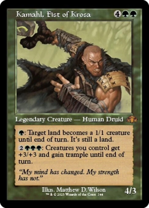 MTG - (Retro) KAMAHL, FIST OF KROSA - Dominaria Remastered (M) - Image 1 of 1