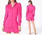 Adelyn Rae Patricia Blazer Dress Size Medium Nwt Fuchsia Hot Pink Barbie $130
