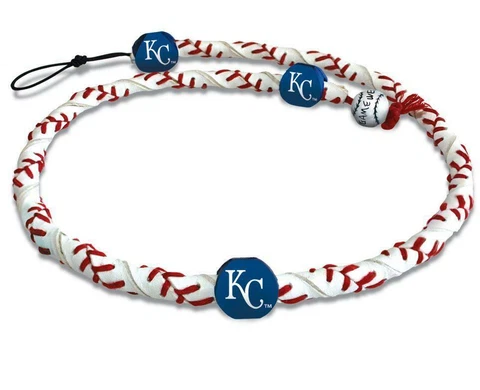 Kansas City Royals Classic Frozen Rope Baseball Necklace [NEW] Jewelry Leather Cover