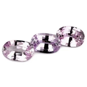 Zertifizierter natürlicher unbeheizter rosa Saphir 0,70ct VVS Reinheit Ovale passendes Set - Bild 1 von 3