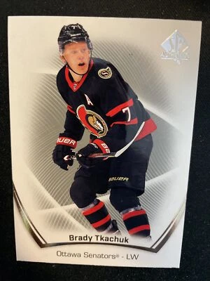 21-22 UD SP Authentic Hockey 46 Brady Tkachuk - Image 1 of 2
