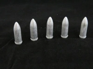 A.B.S SIDELINES 7mm - 0 GAUGE WHITE METAL HEAVY ARTILLERY SHELLS 13.5" S.M01 - Picture 1 of 2