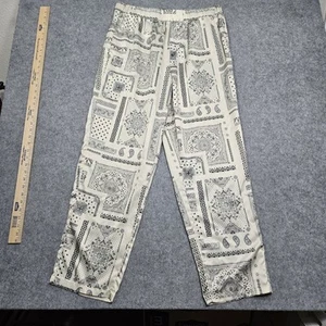 Dogg Supply by Snoop Dogg Mens Sleepwear Large Beige Paisley Satin Pant Bottom - Picture 1 of 9