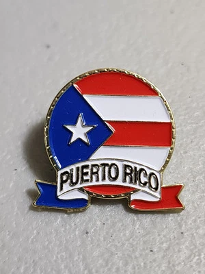 Puerto Rico Flag Lapel Pin, Hat Pin, Tie Tack 1-in — 第 1/4 张图片