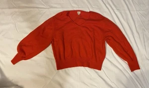 A New Day roter Pullover mit V-Ausschnitt Größe L - Bild 1 von 5
