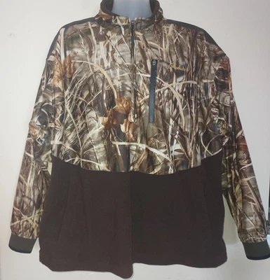 Gamehide Men's Jacket 2X  Pullover 1/4 Zip Marsh Lord Fleece Waterproof Camo - Image 1 of 4
