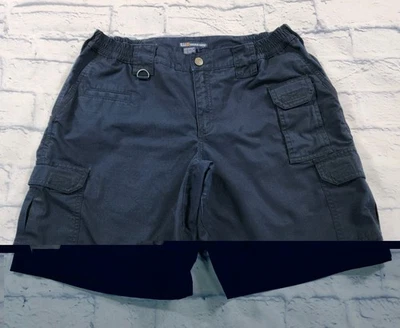 5.11 Tactical WOMENS SIZE 32 Taclite Pro 9" Ripstop Cargo Shorts Navy Blue  - Imagem 1 de 4