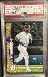 2020 Topps Complete Set Willi Castro Gold Stars 509 PSA 10 - Bild 1 von 2
