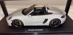 GT SPIRIT Porsche 718 Spyder, Chalk Gray, 1 of 999 Pieces, 1/18 Gorgeous & New - Picture 1 of 18