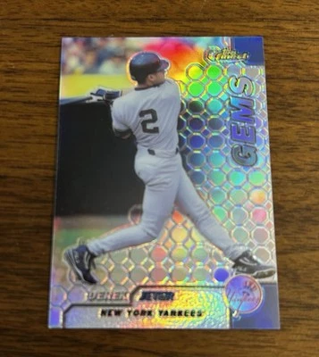1999 Topps Finest - #115 Derek Jeter Refractor Gems w/ Coating New York Yankees - Image 1 of 2