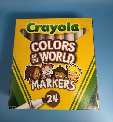 Crayola Colors of the World 24 Box Markers, Inclusive Skin Tones - Image 1 of 4
