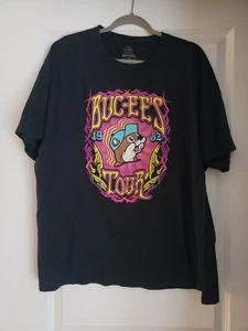 Buc-ees Shirt Adult 2XL Black Bucees Tour 1982-2021 Graphic Double Sided Mens - Picture 1 of 5