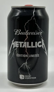 2015 Budweiser Empty Can METALLICA Sold in Quebec City Only - Limited Edition - Picture 1 of 2