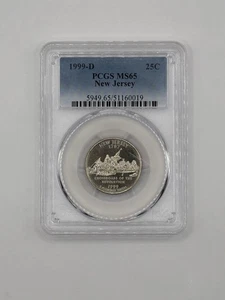 1999-D Washington Quarter New Jersey PCGS MS 65 - Picture 1 of 2