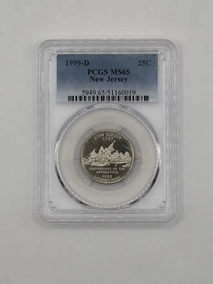 1999-D Washington Quarter New Jersey PCGS MS 65 - Image 1 of 2