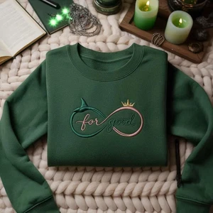 Sudadera Bordada Wicked Elphaba Glinda Para Buena Cita Camisa Música Broadway - Imagen 1 de 2