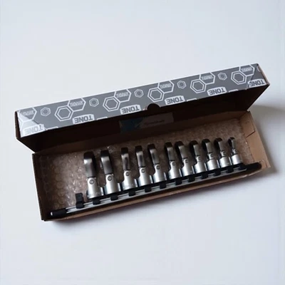 TONE HRM311F Flex Ratcheting Wrench Socket Set Metric 3/8in Drive 11pc Holder - Image 1 of 4