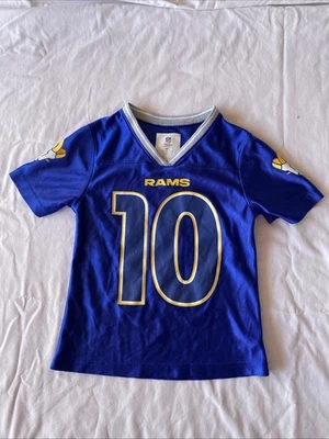 LA Rams Youth Sz XS 4/5 Jersey Blue NFL Football Kids #10 Kupp - Image 1 of 4