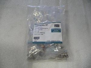 Lot Of 25 New Amphenol RF 242125 Adapter N Female to SMA Female Bulkhead 50 Ohm - Zdjęcie 1 z 3