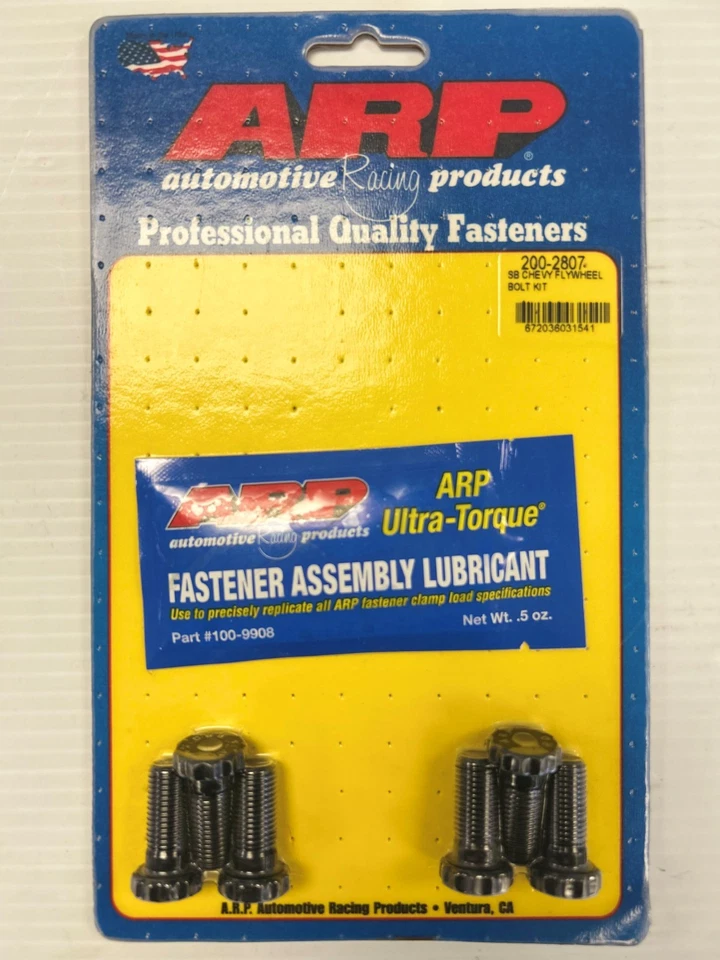 ARP 200-2807 Chevy Flywheel Bolt Kit 1pc Rear Main Seal SBC