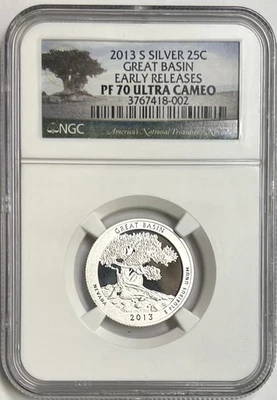 2013 S Silver Great Basin Quarter NGC PF70 Ultra Cameo - Image 1 of 4