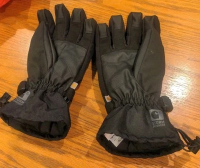 Guantes de cuero softshell aislados negros Carhartt para hombre A505 talla XL Foto 1 de 4