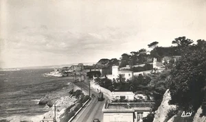 Marseille Frankreich Promenade de la Corniche Luftbild RPPC Echtfoto Postkarte - Bild 1 von 2