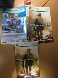 Call of Duty Modern Warfare 2 XBOX 360 Official Box Cover Insert / Manual - Picture 1 of 3