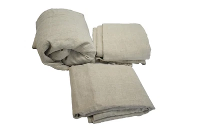 West Elm Sheet Set King 100% Linen Natural Beige Bedding 4 Piece 108x102 - Image 1 of 4