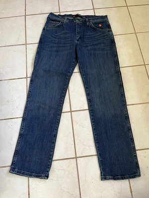 WRANGLER FR A102 Dark Wash ADVANCED COMFORT Cowboy Jeans CAT2 2112 Sz 34x32 - Image 1 of 4