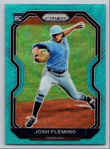 2021 PANINI PRIZM GREEN JOSH FLEMING ROOKIE TAMPA BAY RAYS #108 - Picture 1 of 2
