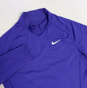 CJ0954-545 Nike Hombres M Dri-Fit Térmico Cuello Simulado Manga Larga Entrenamiento Púrpura - Imagen 1 de 10