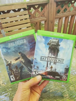 Lot Of 2 XBOX ONE Rated T Games Star Wars Battlefront & Final Fantasy XV Working - Image 1 of 4