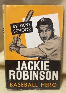 1958 JACKIE ROBINSON Baseball Hero by Gene Schoor Vintage 2nd Pressing