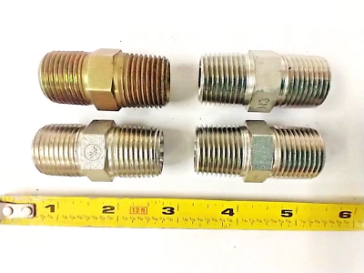 UNION FITTINGS (LOT OF 4) 5404-08-08 1/2" NPT TO 1/2" NPT STEEL - Image 1 of 2