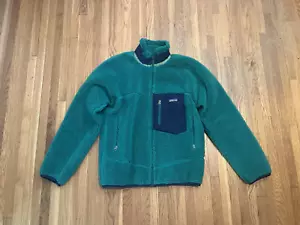 Patagonia Men's Classic Retro-X Jacket Deep Pile Fleece 2011 XS Shamrock Green - Picture 1 of 10