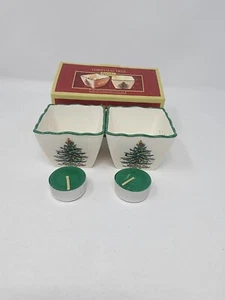 Spode Christmas Tree Pierced Votives - Picture 1 of 4