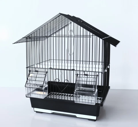 House Style Black Bird Cage- free shipping Cover