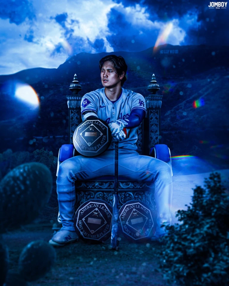 Shohei Ohtani 8x10 photo Los Angeles Dodgers 2024 NL MVP - Image 1 of 1