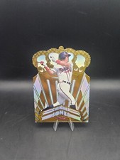 1998 Pacific Crown Collection Gold Crown Die-Cuts Chipper Jones #1 HOF