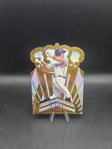 1998 Pacific Crown Collection Gold Crown Die-Cuts Chipper Jones #1 HOF