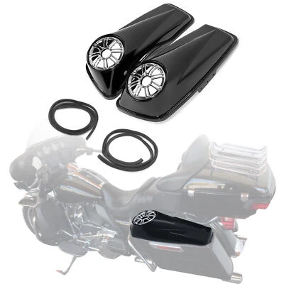 6.5 英寸扬声器盖适用于 Harley Davidson Touring Street Glide 2014-up 马鞍袋 — 第 1/4 张图片