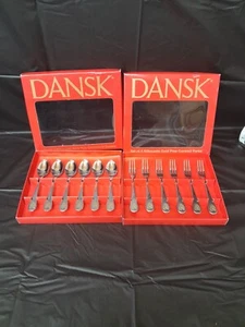 Dansk Set mit je 6 Gewürzlöffeln Gabeln Gold Kiefer Hergestellt in Japan... - Bild 1 von 12